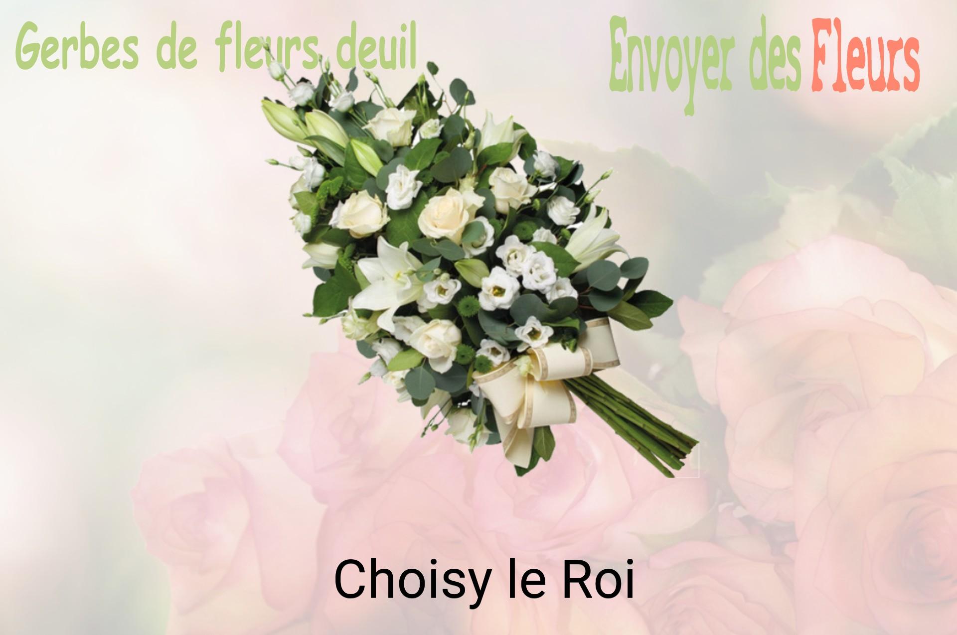 Gerbe de fleurs de deuil livrée à Choisy-le-Roi